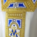 Embroidered chasuble "Azzuro"
