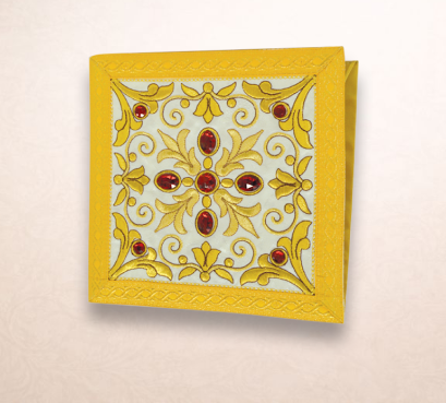 Embroidered purse “Massimo-Bianco”