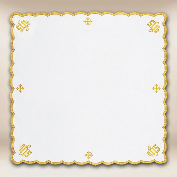 Embroidered napkin "Cathedral" gold 95x95