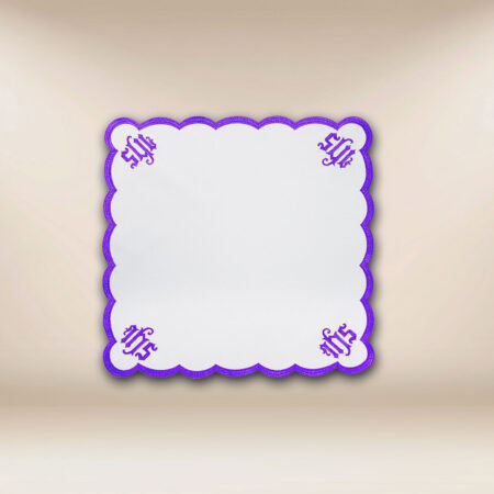 Embroidered Napkin "Cathedral" Purple 45X45