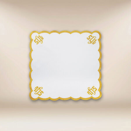 Embroidered napkin "Cathedral" gold 45x45