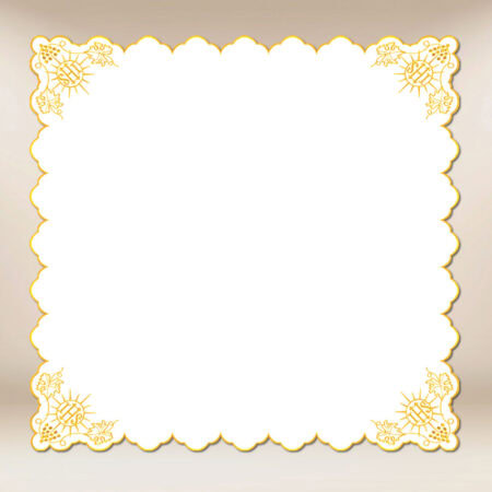 Embroidered napkin "Cristiano" gold 110X110