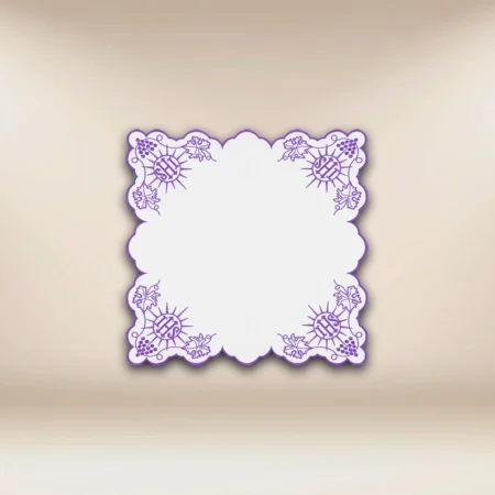 Embroidered Napkin "Cristiano" Purple 45X45