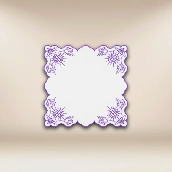 Embroidered Napkin "Cristiano" Purple 45X45