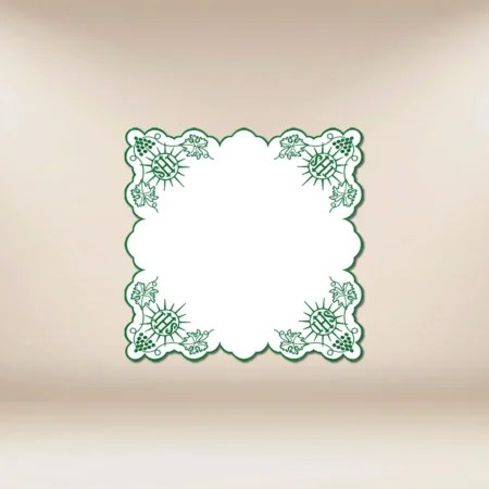 Embroidered Napkin "Cristiano" Green 45X45