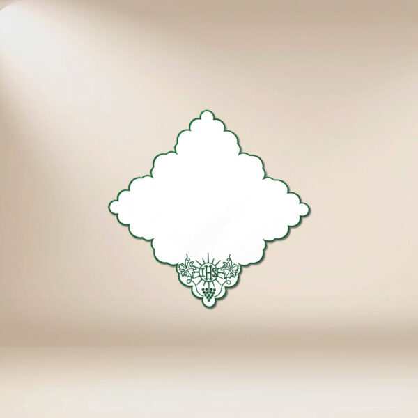 Embroidered Napkin "Cristiano" Green 32X32