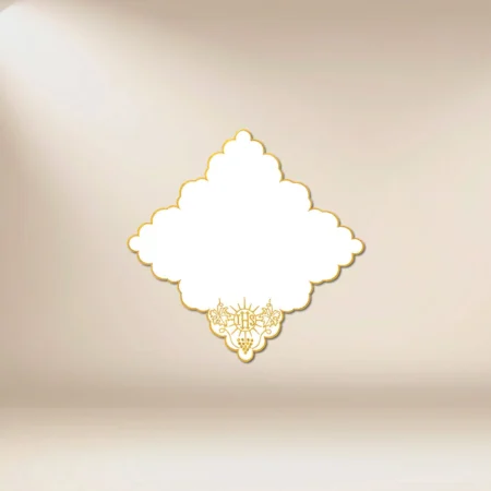 Embroidered "Cristiano" gold napkin 32x32