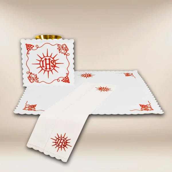 "Cristiano" Chalice Linen, red