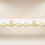 Embroidered lace "Gold series no. 1"