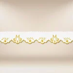 Embroidered lace "Gold series No. 3"