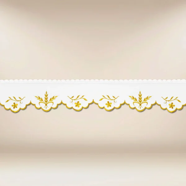 Embroidered altar lace