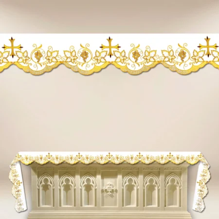 Embroidered Tablecloth "Gold Series - Cross" - any size