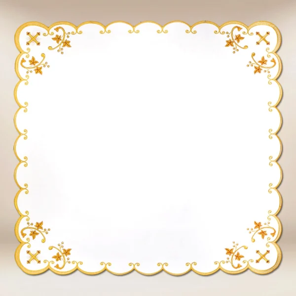 Embroidered napkin "Golden Series - Chalice" 95x95
