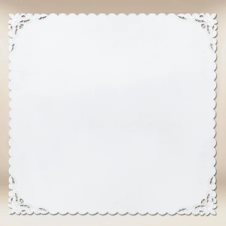 Embroidered napkin "White Lily" 110X110