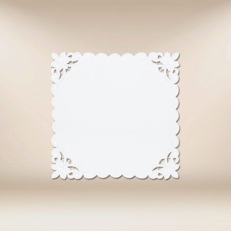 Embroidered napkin "White Lily" 45x45