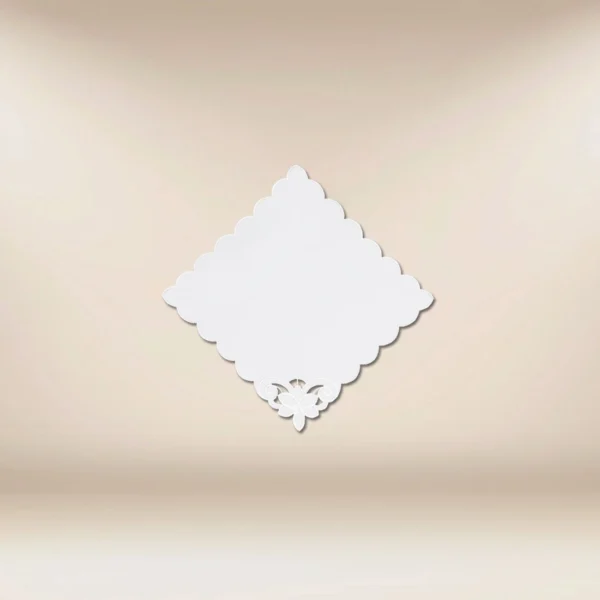 Embroidered napkin "White Lily" 32x32