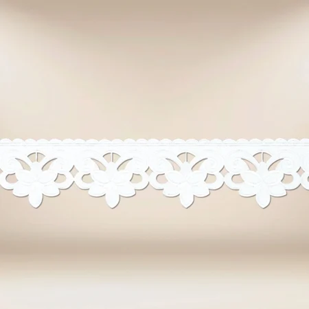 Embroidered lace "White Lily"