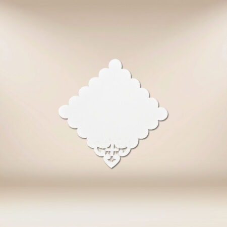 Embroidered napkin "Bianco Fiori" 32x32