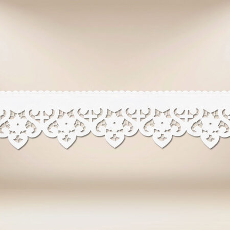 Embroidered lace "Bianco Fiori"
