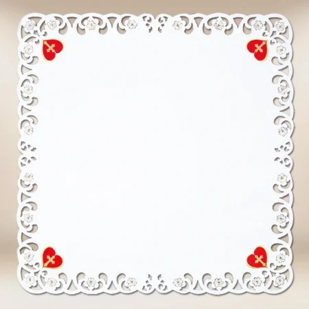 Embroidered napkin "Heart of Jesus" 110X110