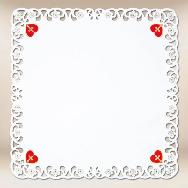 Embroidered napkin "Heart of Jesus" 110X110