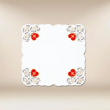 Embroidered napkin "Heart of Jesus" 45x45