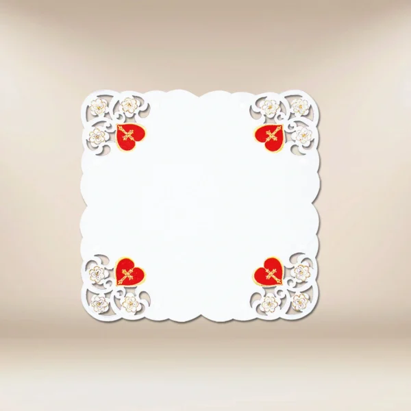 Embroidered napkin "Heart of Jesus" 45x45