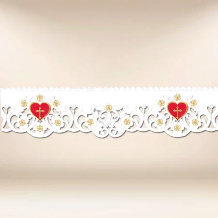 Embroidered Lace "Heart of Jesus"