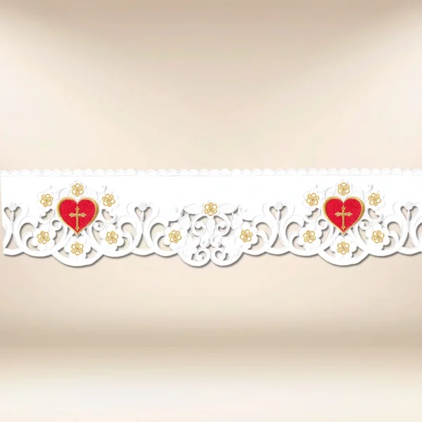Embroidered Lace "Heart of Jesus"