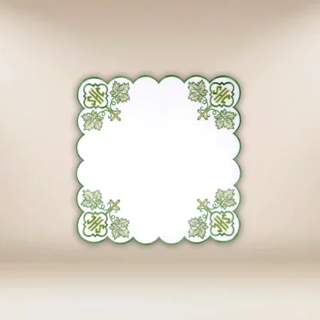 Embroidered napkin "IHS Green" 45x45