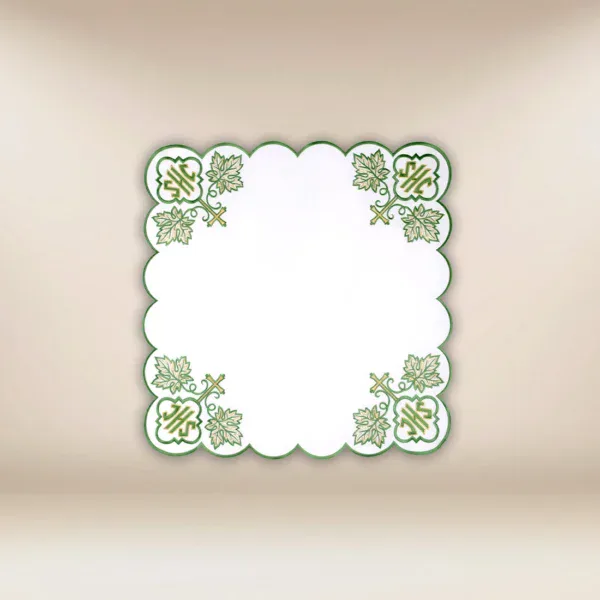 Embroidered napkin "IHS Green" 45x45