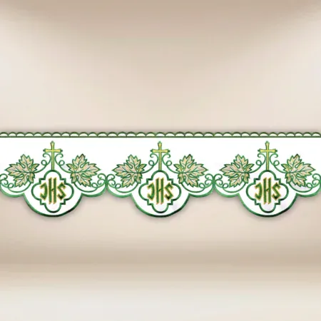 Embroidered lace "IHS Green"