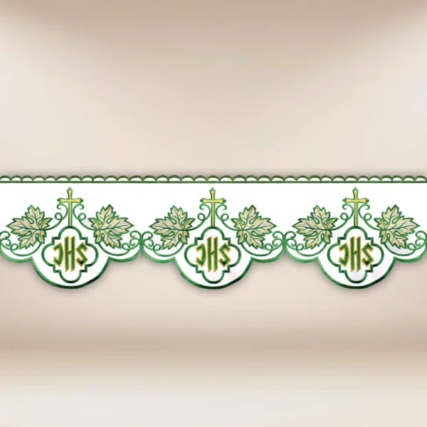 Embroidered lace "IHS Green"