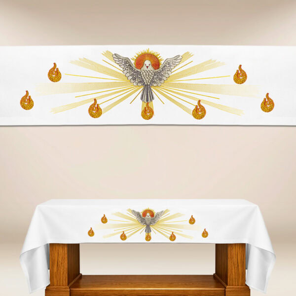 Tablecloth with embroidery on the front "Holy Spirit"