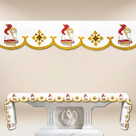 Embroidered Tablecloth "Agnus Dei" - any size