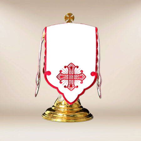 "Calvario" Ciborium Veil Red