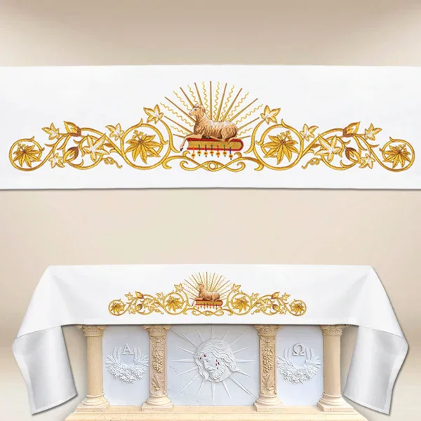 Altar cloth with frontal embroidery