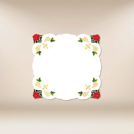 Embroidered napkin "Roses" 45x45