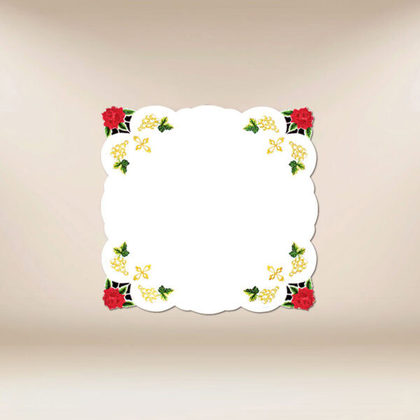 Embroidered napkin "Roses" 45x45