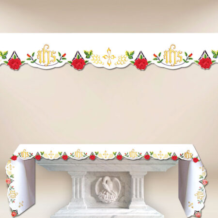 Embroidered tablecloth "Roses" - any size