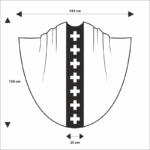 Embroidered chasuble "Comunione"