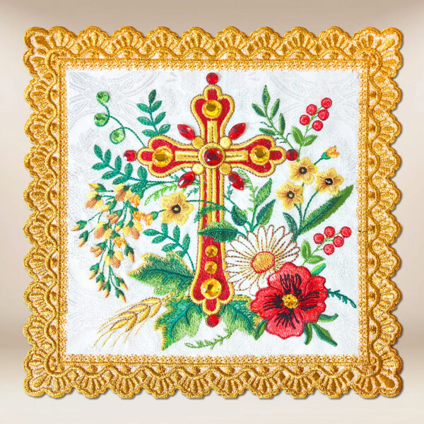 Embroidered Pall with Cross