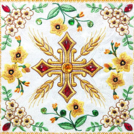 Embroidered Pall Cross