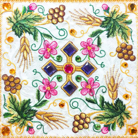 Embroidered Pall with Cross