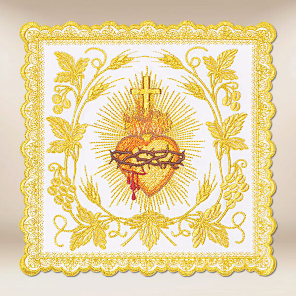 Richly embroidered with gold thread