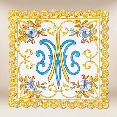 Richly embroidered with gold thread