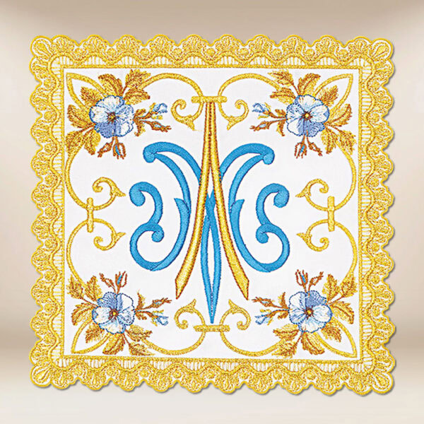 Richly embroidered with gold thread