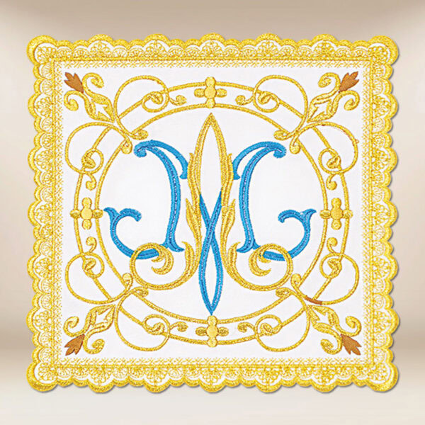 Richly embroidered with gold thread