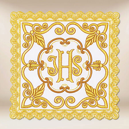 Richly embroidered with gold thread