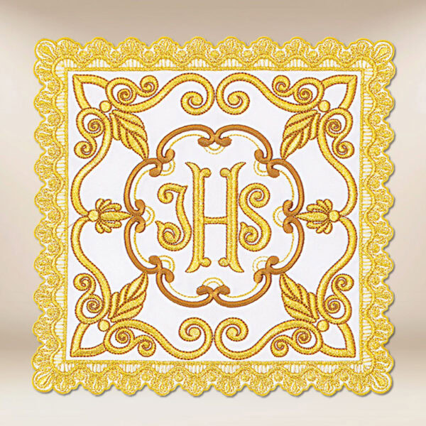 Richly embroidered with gold thread